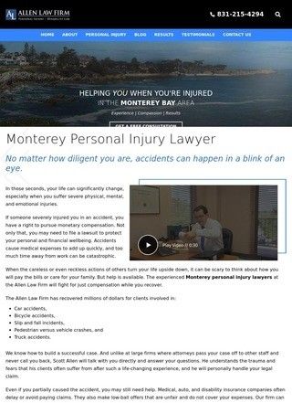 Monterey, CA Personal Injury Lawyer