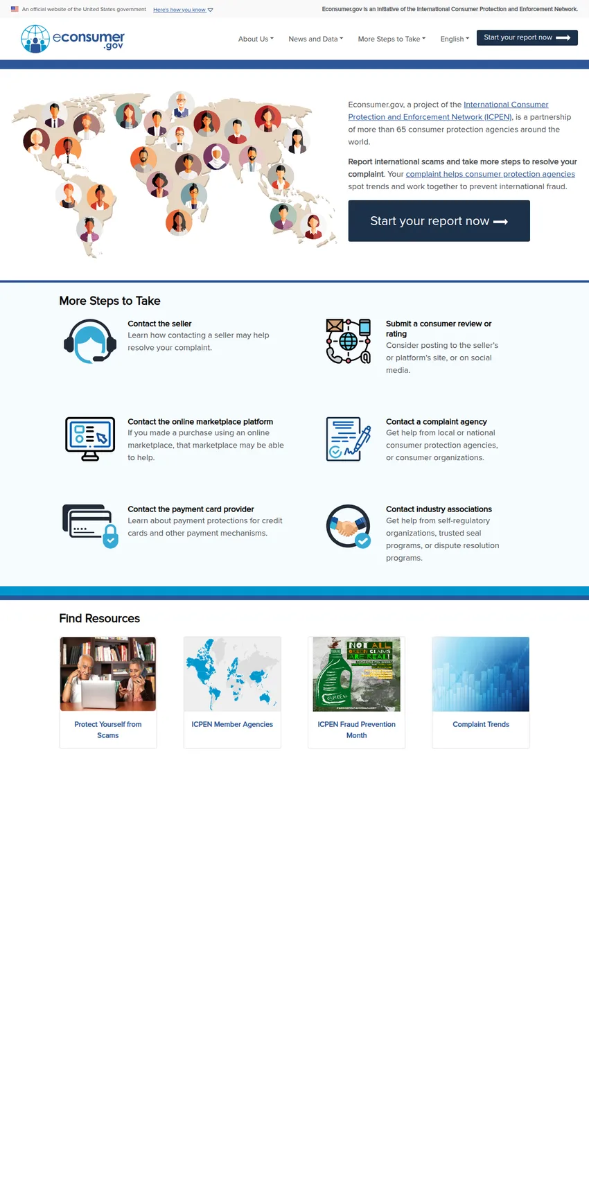 econsumer.gov - International Consumer Complaint Portal