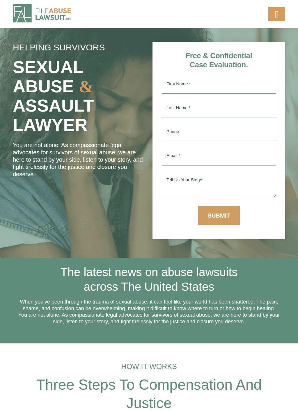 File Abuse Lawsuit - Sexual Abuse & Assault Lawyer