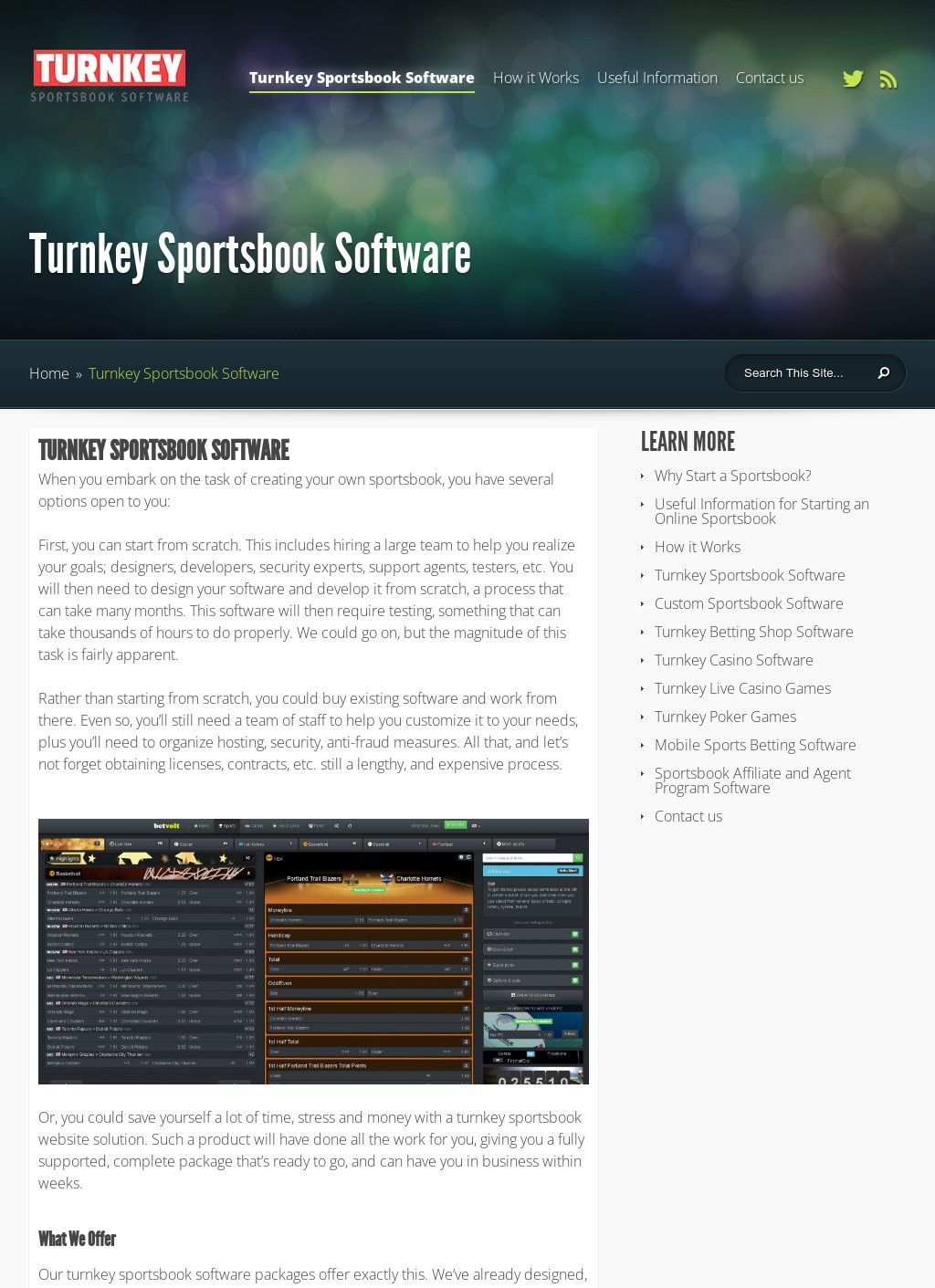 Turnkey Sportsbook Software