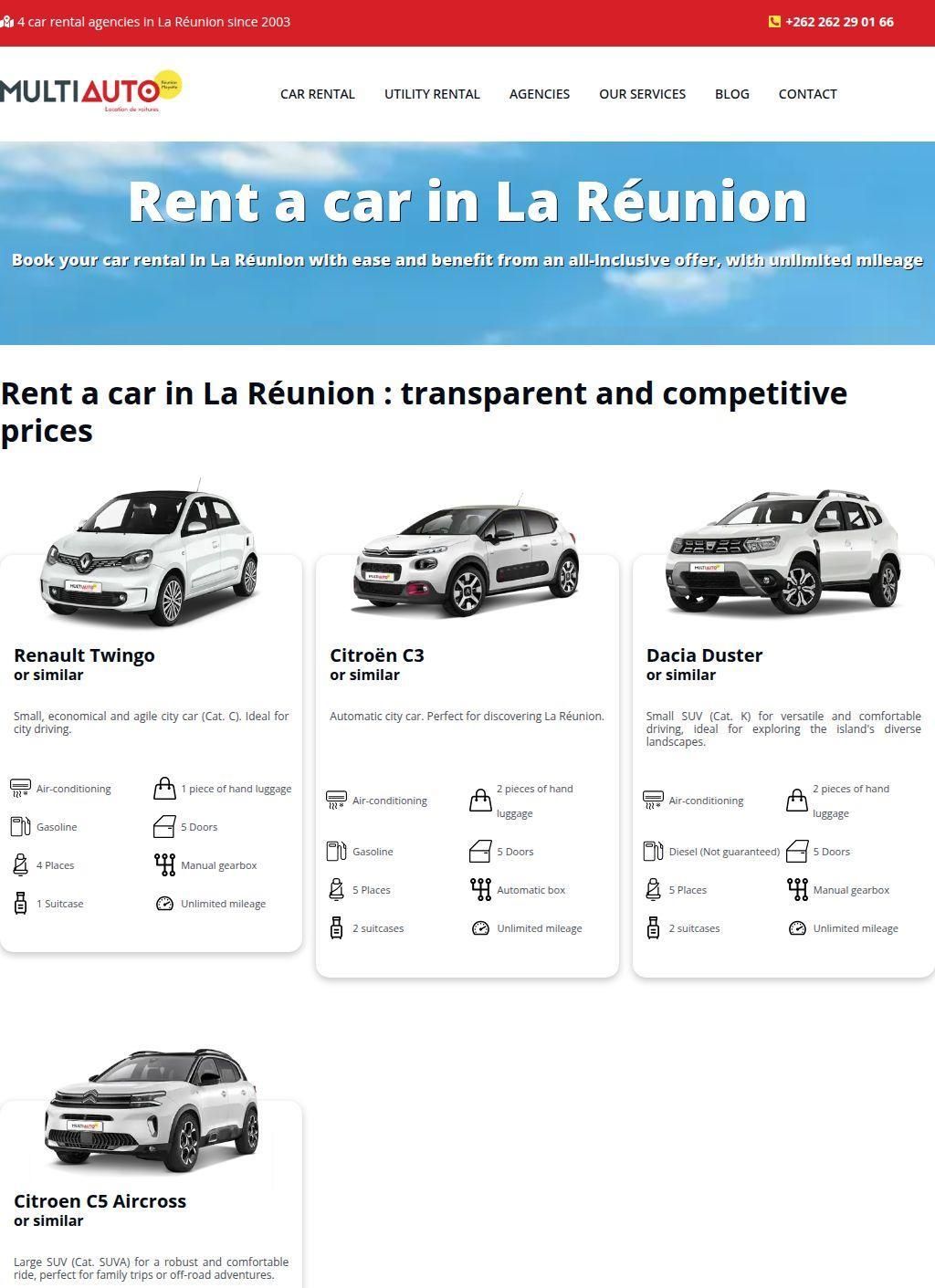 Multiauto – Car rental in La Réunion