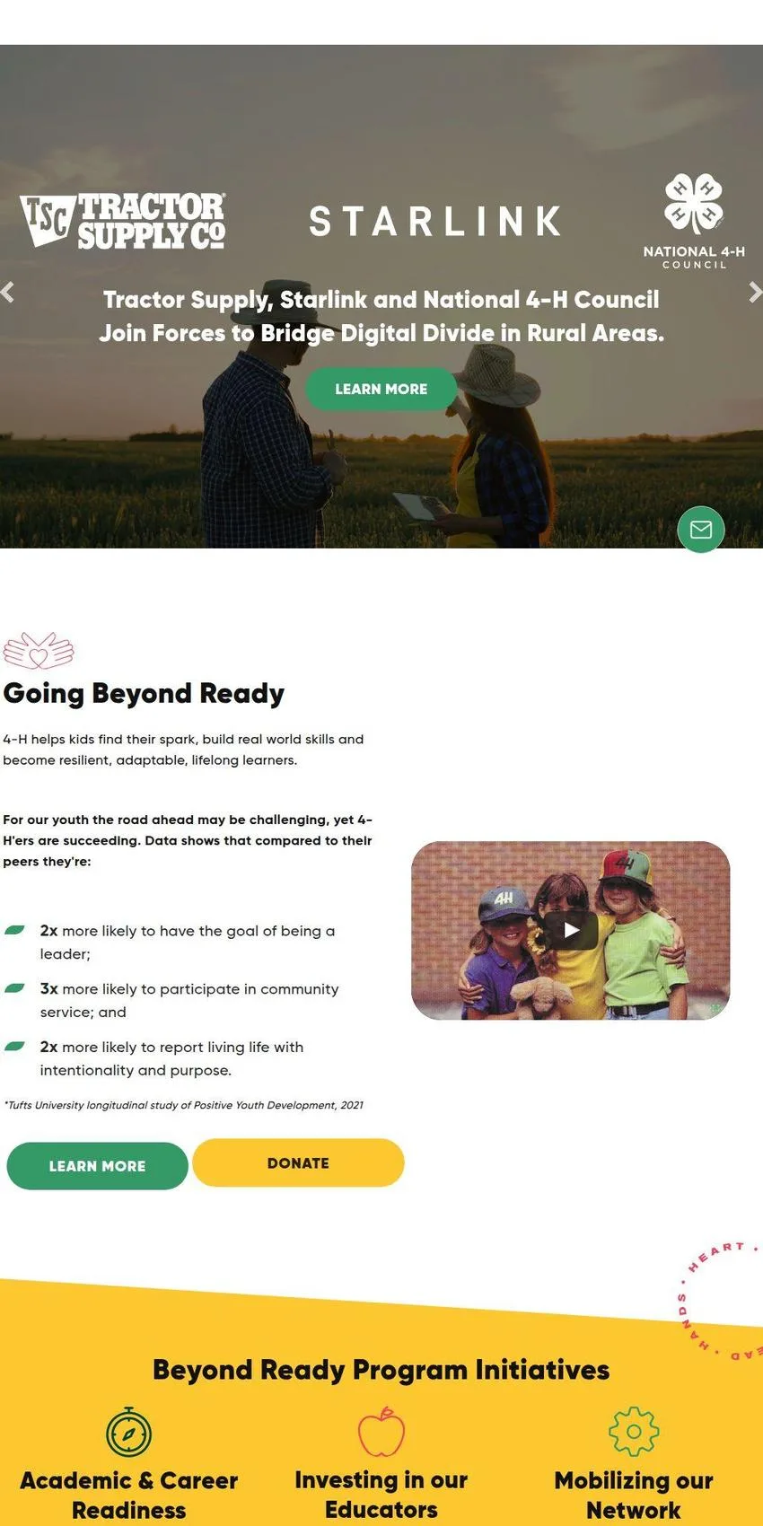 4-H (National 4-H Council, Cooperative Extension Youth Development)