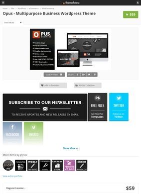 Opus: Multipurpose Business Wordpress Theme