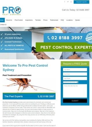 Pro Pest Control Sydney