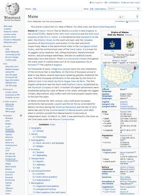Wikipedia – Maine
