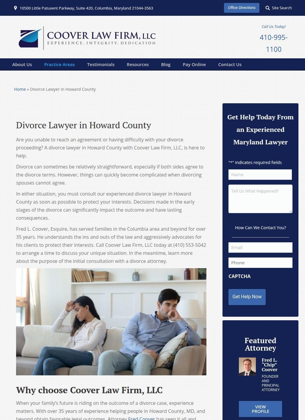 Howard County Divorce Lawyer