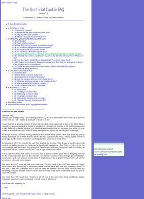 The unofficial cookie FAQ