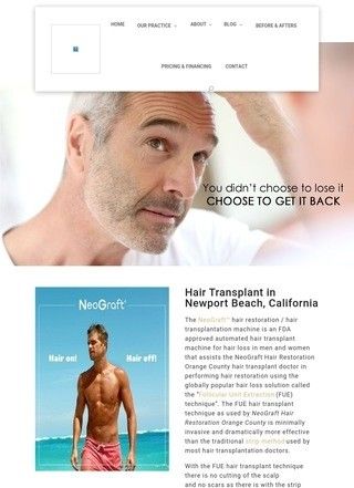 Neograft Hair Restoration Orange County