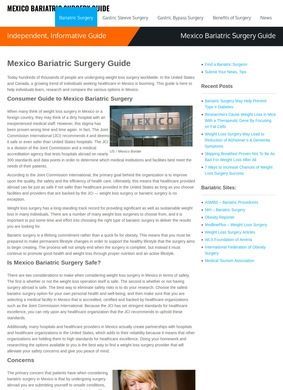 Mexico Bariatric Surgery Guide