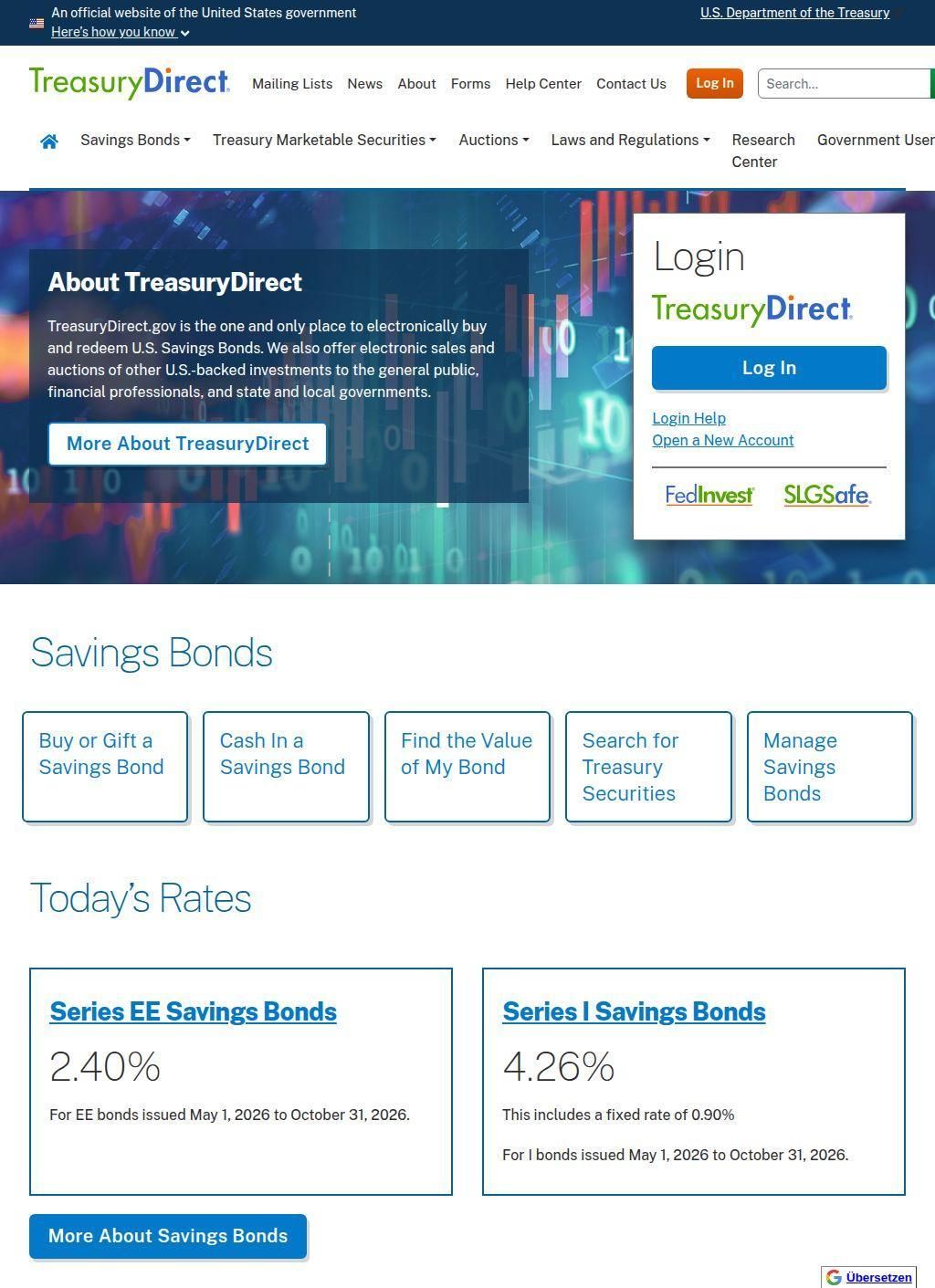 TreasuryDirect (U.S. Department of the Treasury)