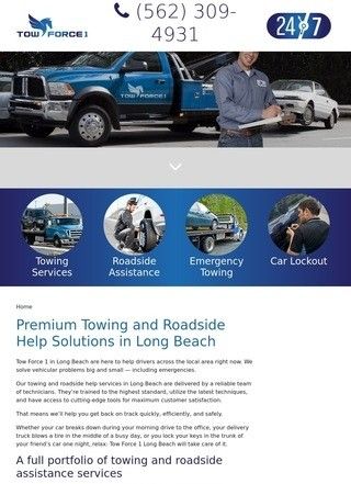 Trusted Towing & Roadside Help in Long Beach - Tow Force 1