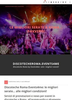 Discoteche Roma.Events