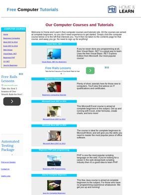 Free Beginners Computer Tutorials and Lessons