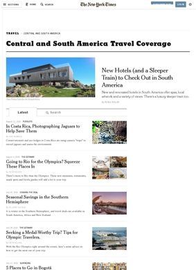 The New York Times Travel Guides: South America