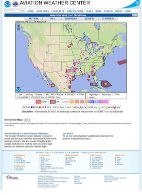 NOAA's National Weather Service- Aviation Weather Center