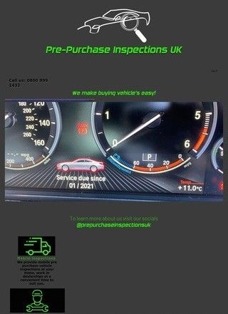 Pre-purchase inspections UK