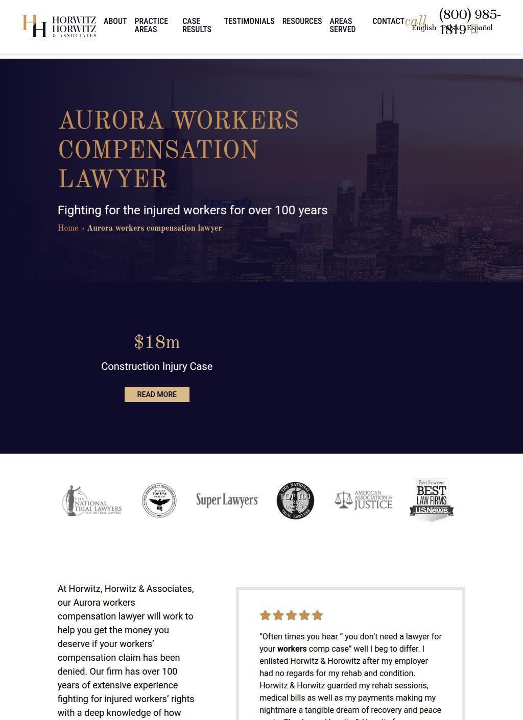Aurora workers' compensation attorneys