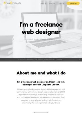 Andre Armacollo: Freelance web designer in London