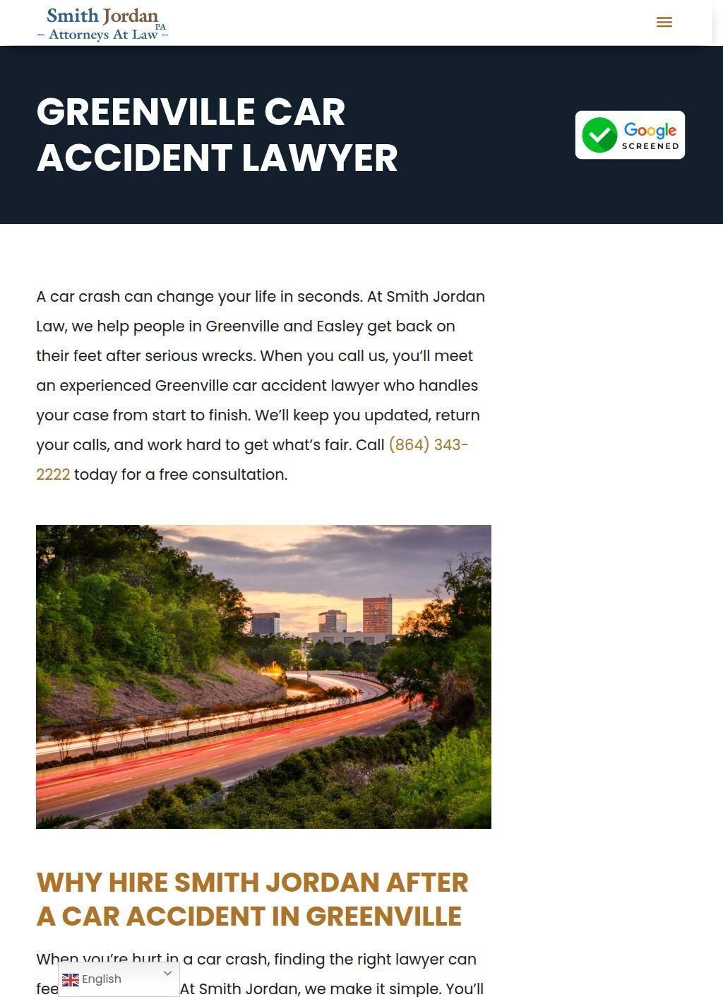 Smith Jordan Law: Greenville Car Accident Lawyer