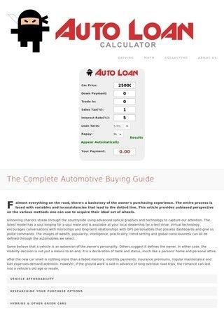 AutoLoanCalculator.org