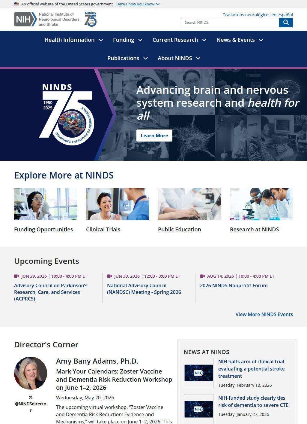 National Institute of Neurological Disorders and Stroke