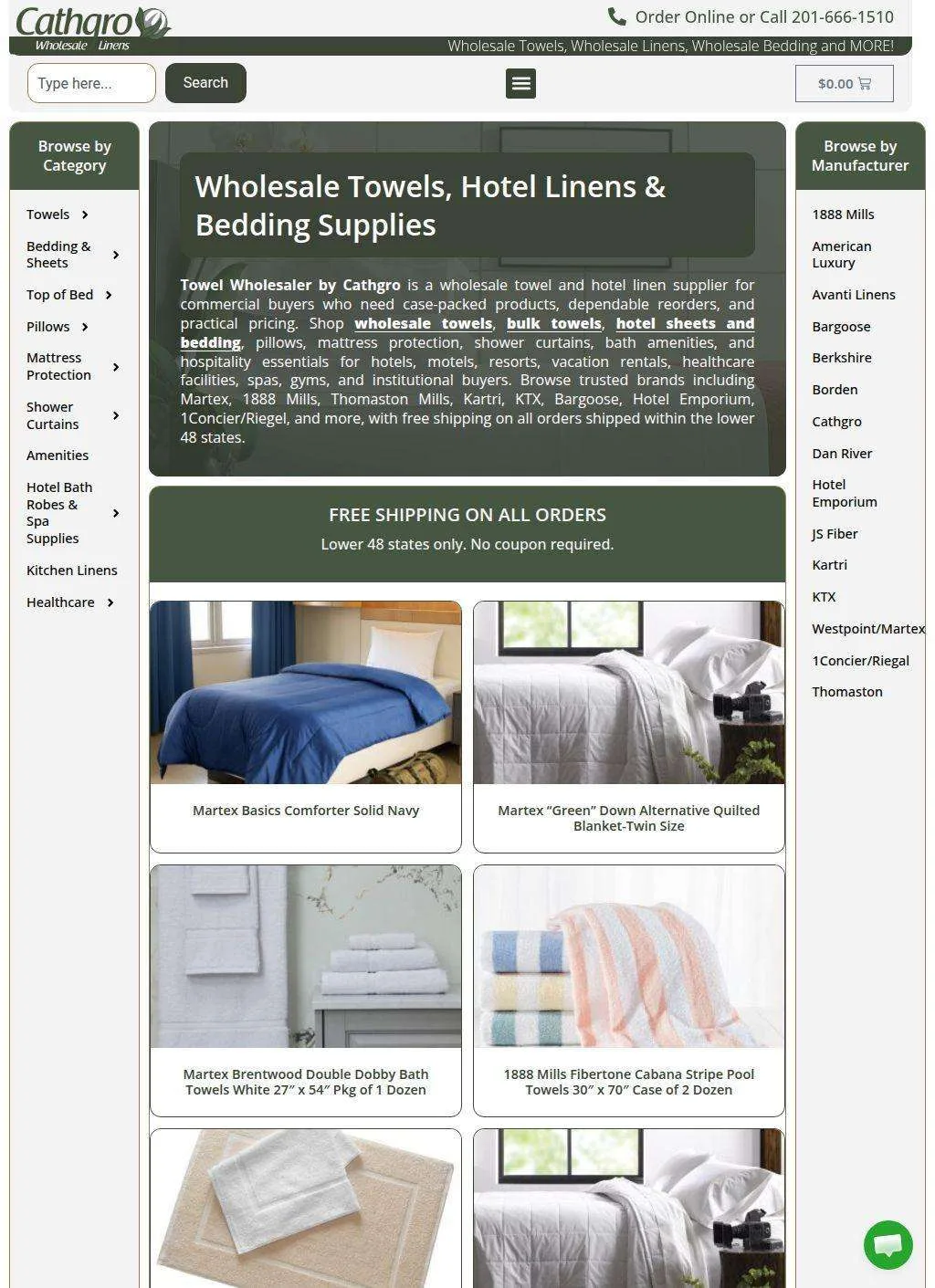 TowelWholesaler.com by Cathgro Industries Inc.