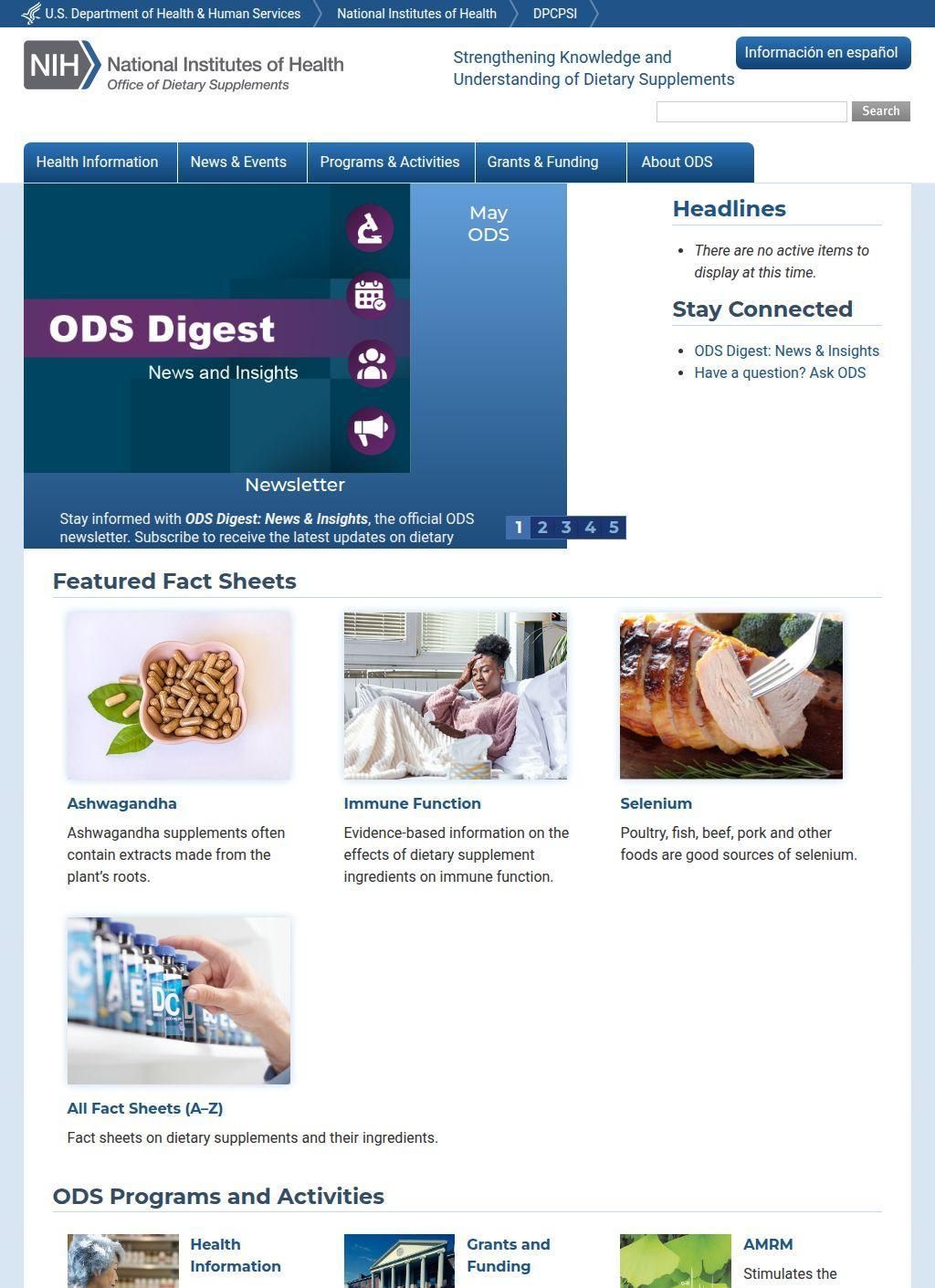 NIH Office of Dietary Supplements