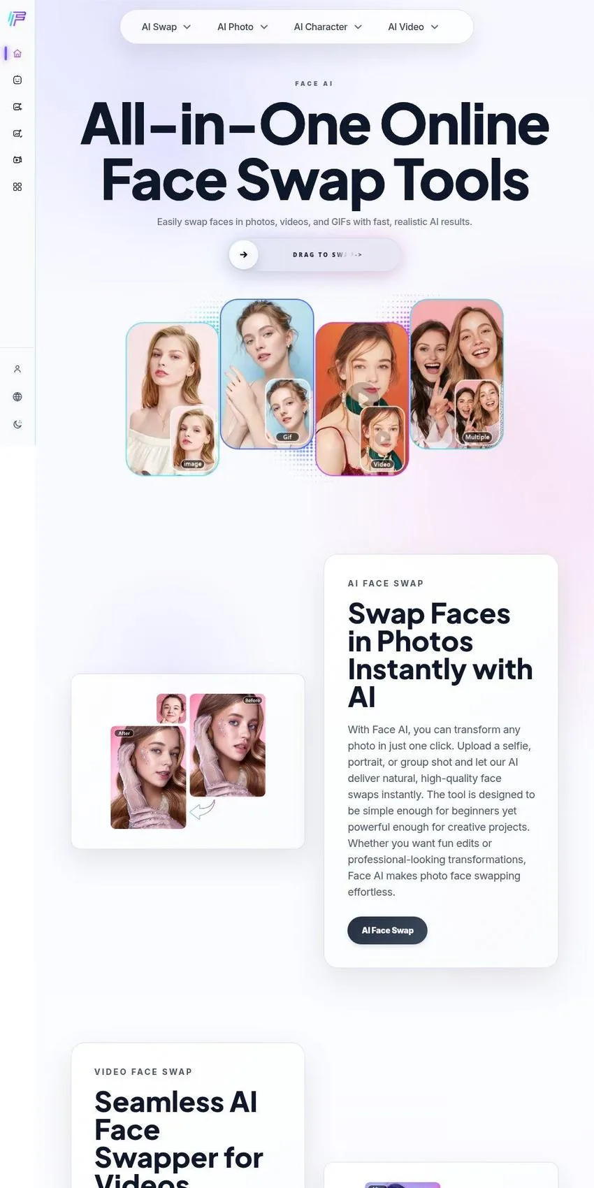 Face AI: All-in-One Face Swap Tools Online Free