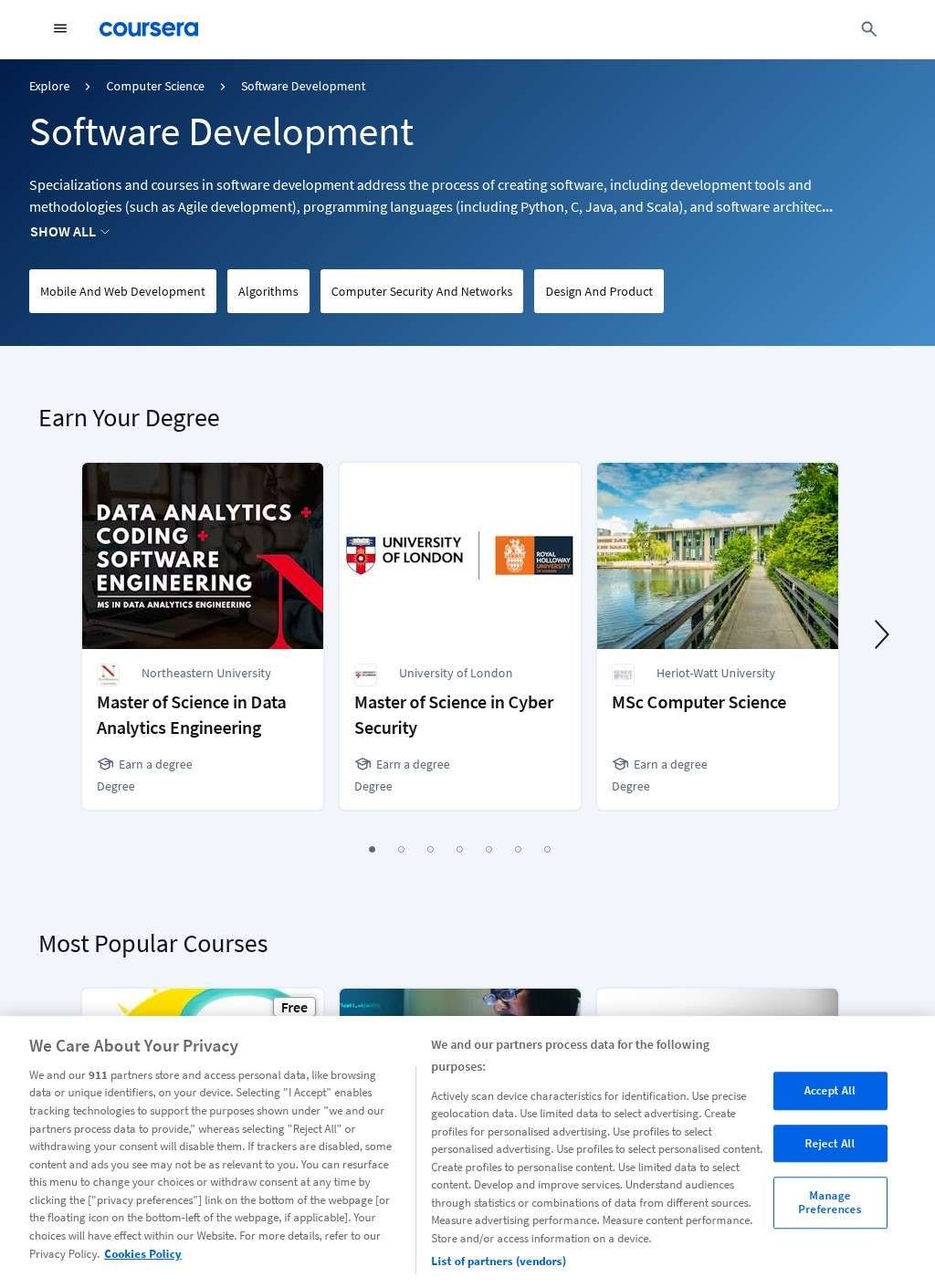 Coursera Software Development Courses