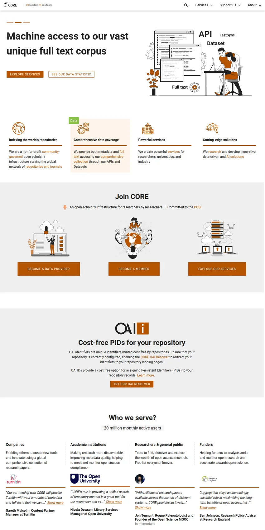 CORE (Open Access Research Aggregator)