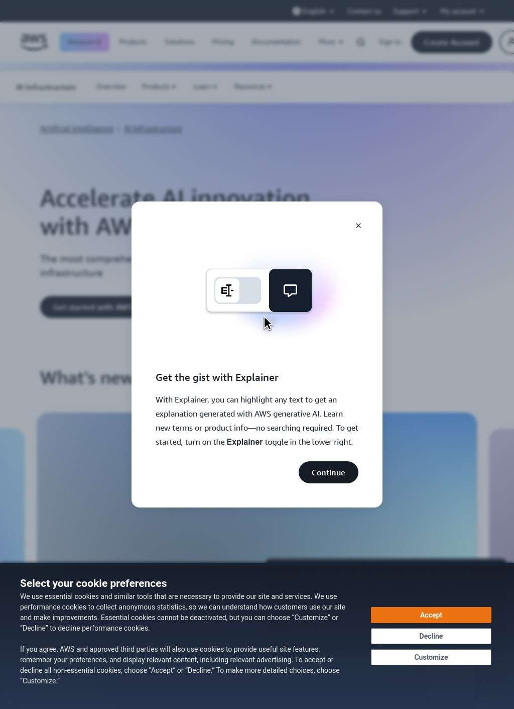 Amazon Web Services (AWS) AI Infrastructure