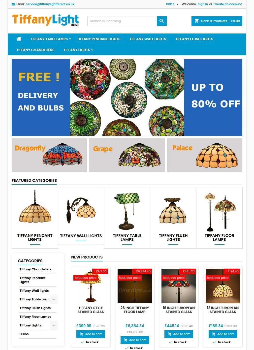 Tiffany Lighting Fixtures in the UK: TiffanyLightDirect.co.uk