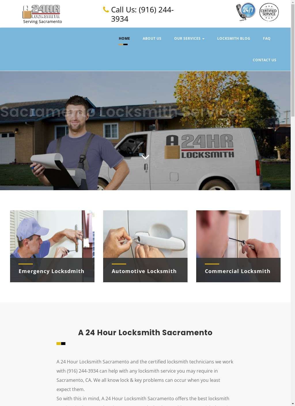 Expert Locksmith Solutions in Sacramento, CA - A 24hr Locksmith