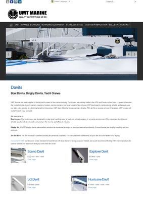 UMT International: Boat Davits Companies