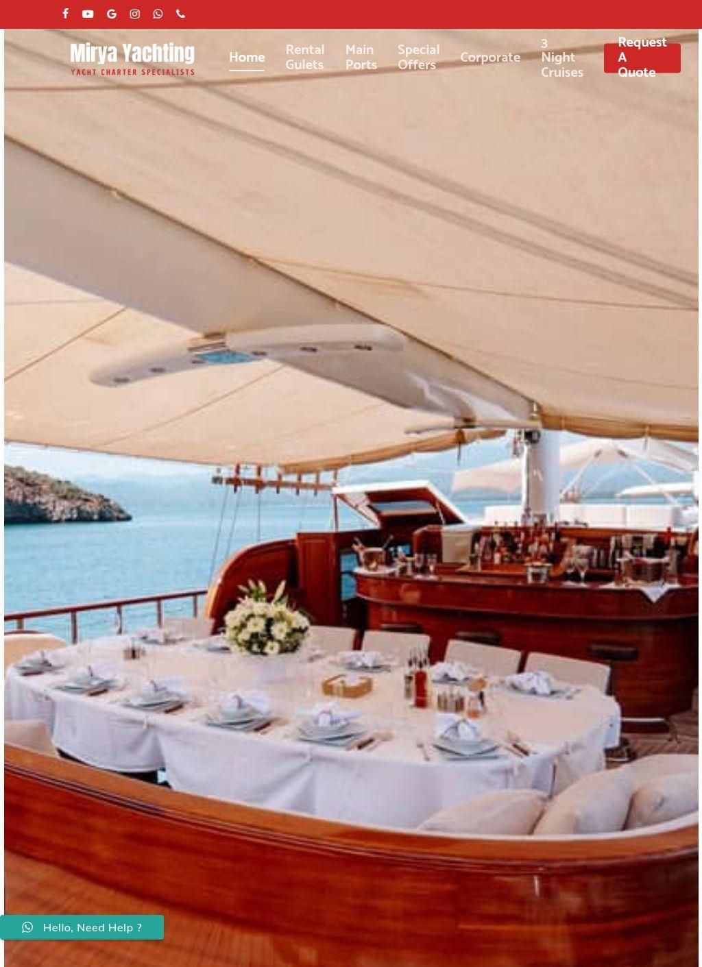 Gulet Charter Turkey - Mirya Yachting