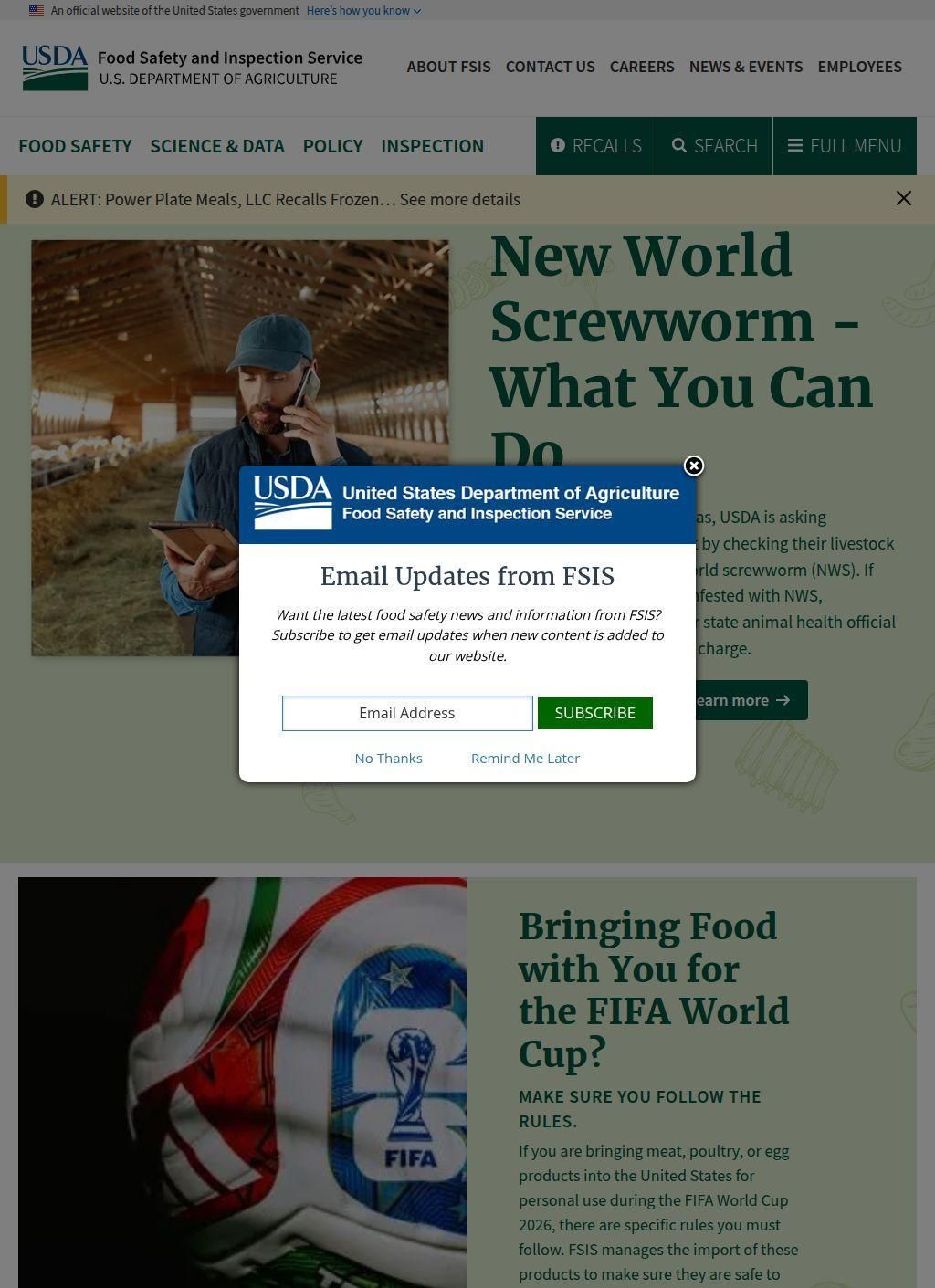 USDA Food Safety and Inspection Service