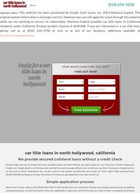 North Hollywood Title Loans