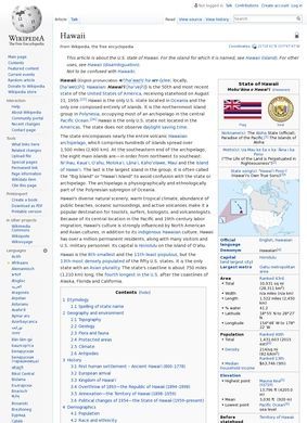 Wikipedia – Hawaii