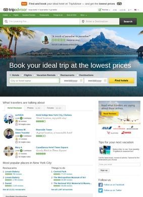 https://www.tripadvisor.com/ Trip Advisor