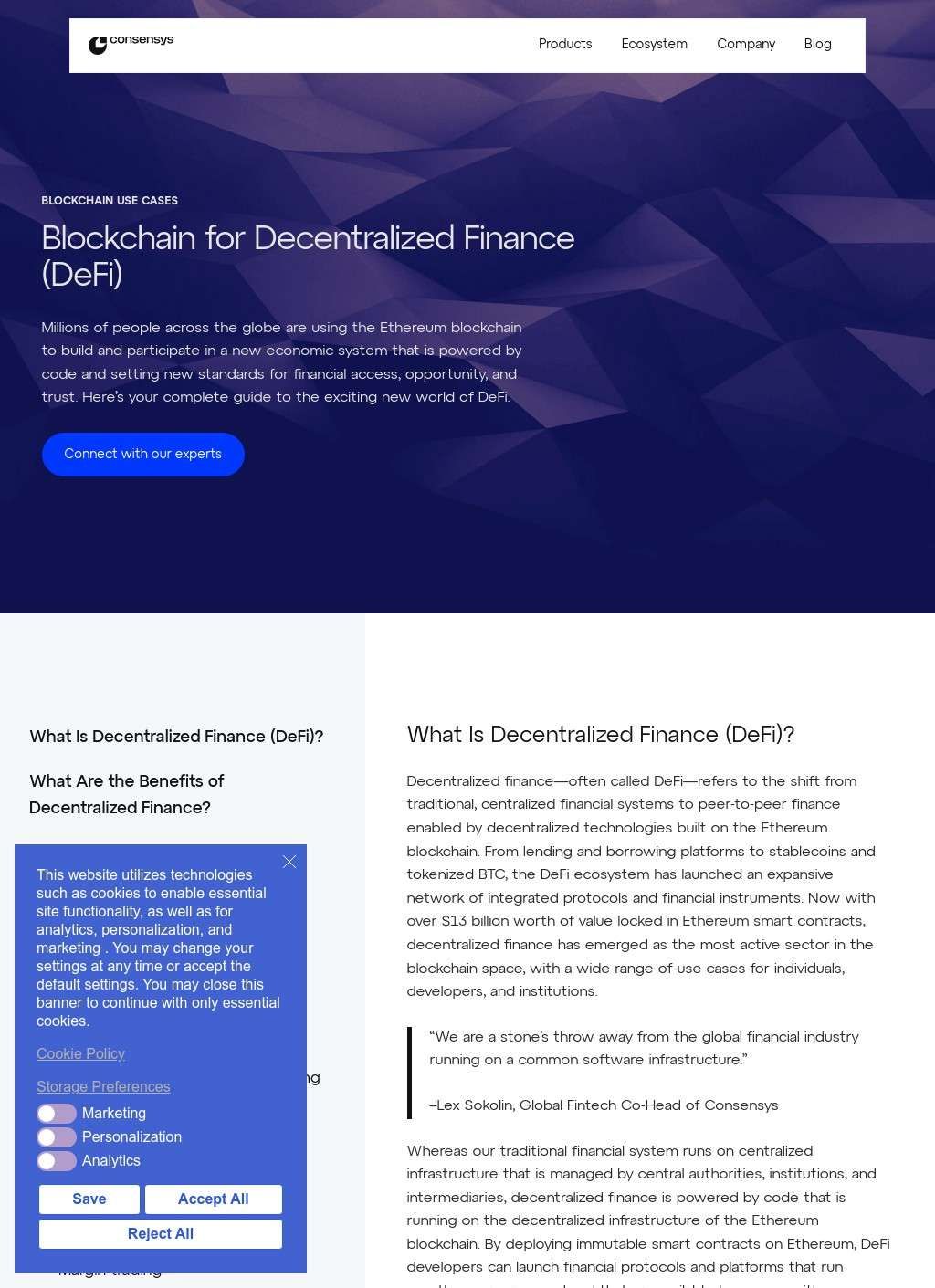 Consensys - Ethereum and DeFi Development Platform