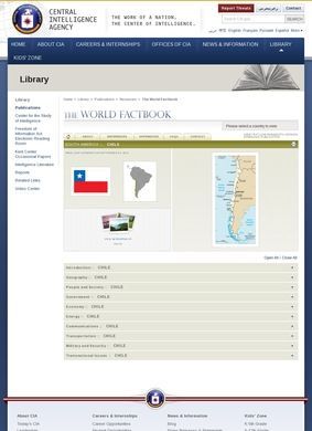 CIA World Factbook: Chile