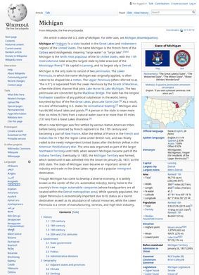 Wikipedia – Michigan