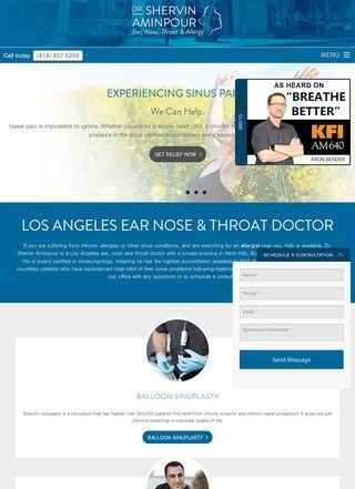 ENT Doctor Los Angeles - Dr. Shervin Aminpour