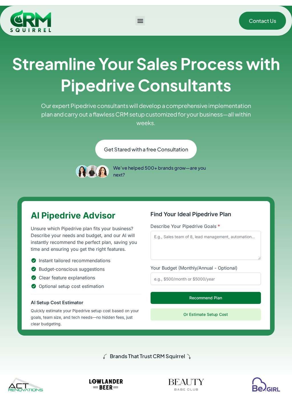 CRM Squirrel