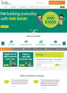 Home: IMB Building Society Personal Banking