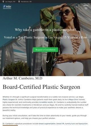 Dr. Arthur Cambeiro: SurgiSpa Cosmetic and Plastic Surgery