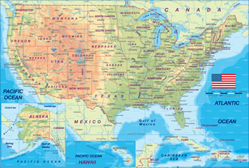 USA map